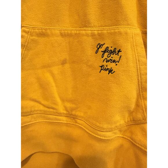 VTG Womens Pink Victoria Secret Yellow Embroidered University Size Large - Picture 4 of 7
